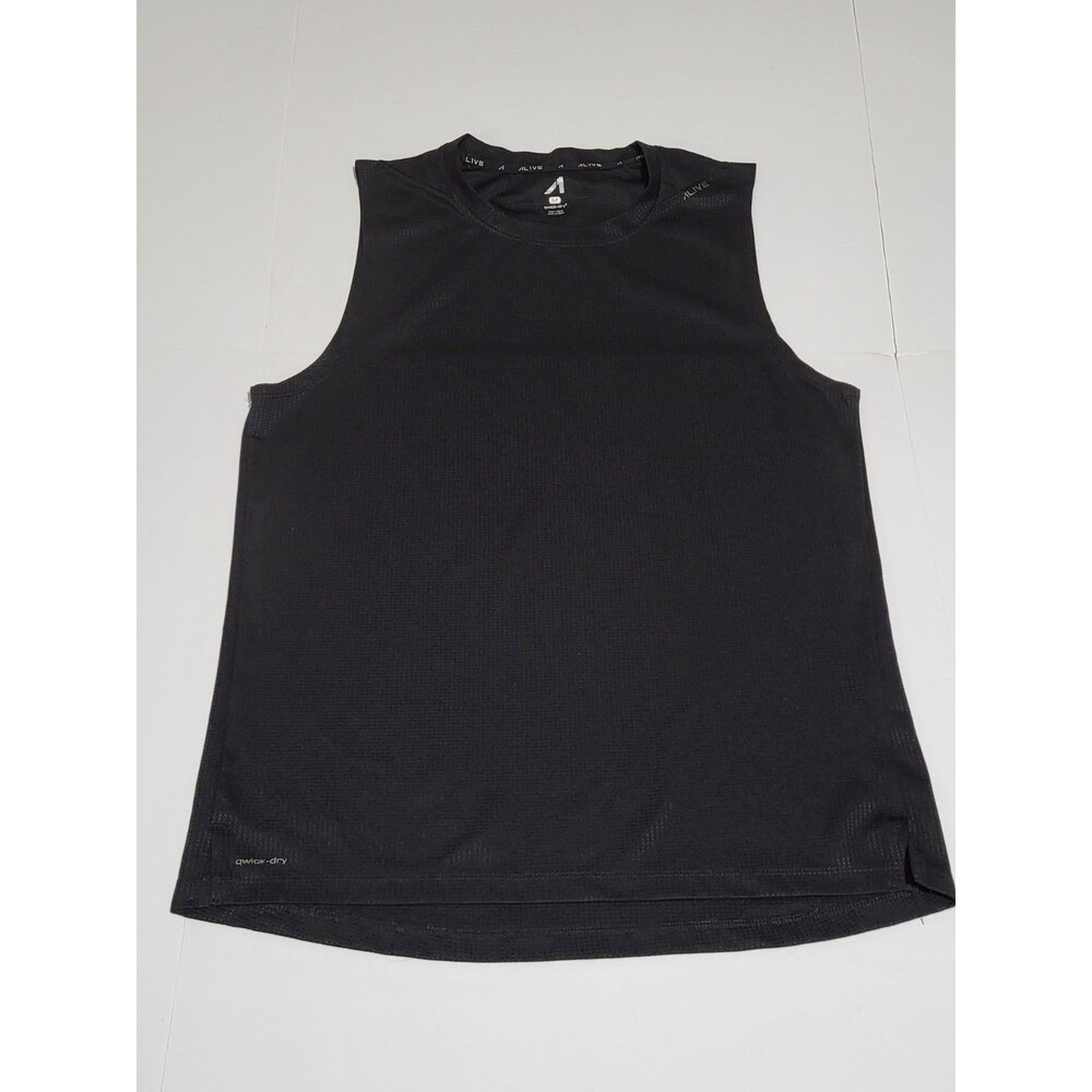 (FD) Alive Qwick Dry Sleeveless Athletic Shirt BLACK SIZE MEN'S MEDIUM